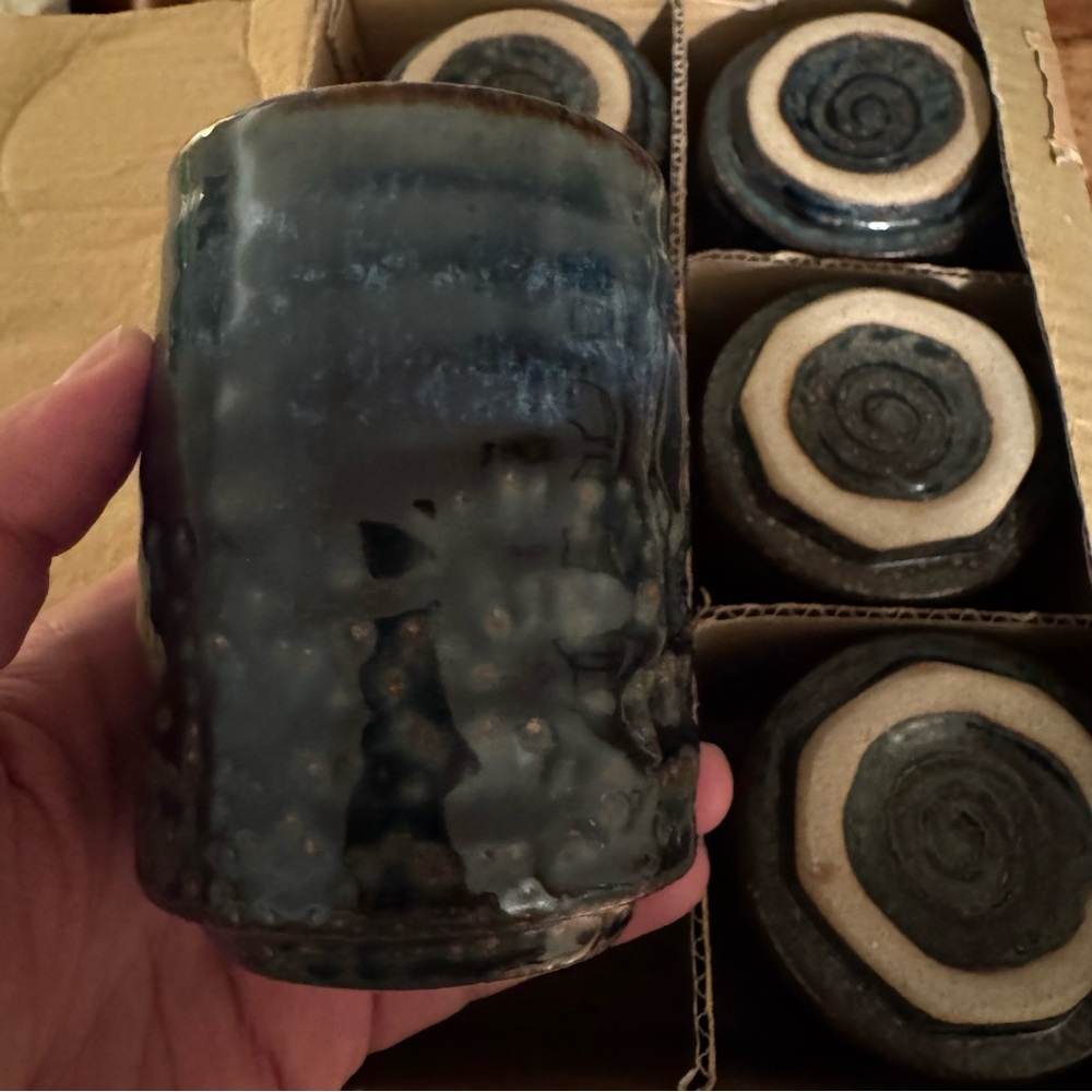 Handcrafted Japanese Ceramic Tumbler 6 pack